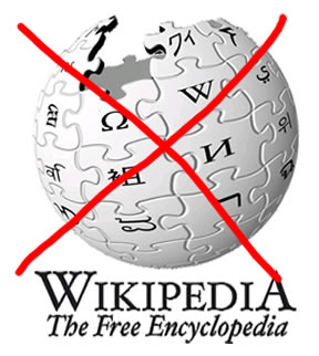 Avoid referencing Wikipedia